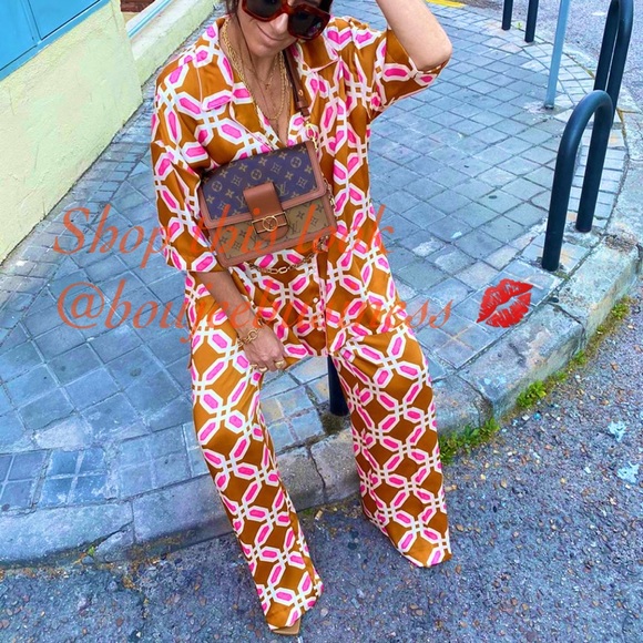 ZARA Pajama Style Lounge Wear Top - Picture 15 of 16